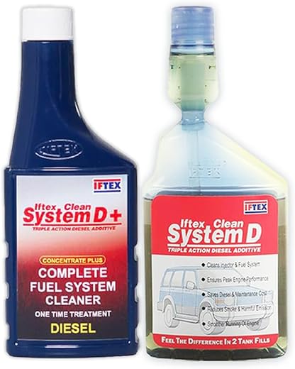 Iftex System D+ 300 ml and D 250 ml Diesel Additive/Injector Cleaner/Treats 350 L Diesel Cars and SUV's/Keeps Engine Clean...