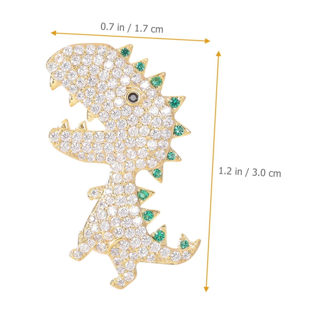 VALICLUD Spilla di dinosauro borse borsoni haversack krama sciarpa tascapane accessori donna Gioielli per donne arredamento spilla Pin di risvolto spilla per la moda femminile rame Golden