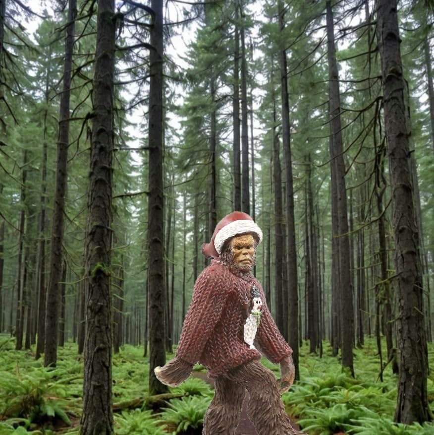 Bella Haus Bigfoot 4' Bigfoot Wearing Ugly Christmas Sweater Christmas Tree Ornament| Tree Figurines Resin Ornament - Image 2