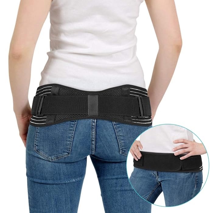 Buy SI Joint Belt, Sacroiliac Belt Hip Support with Elastic Compression Strap, Sacroiliac Band