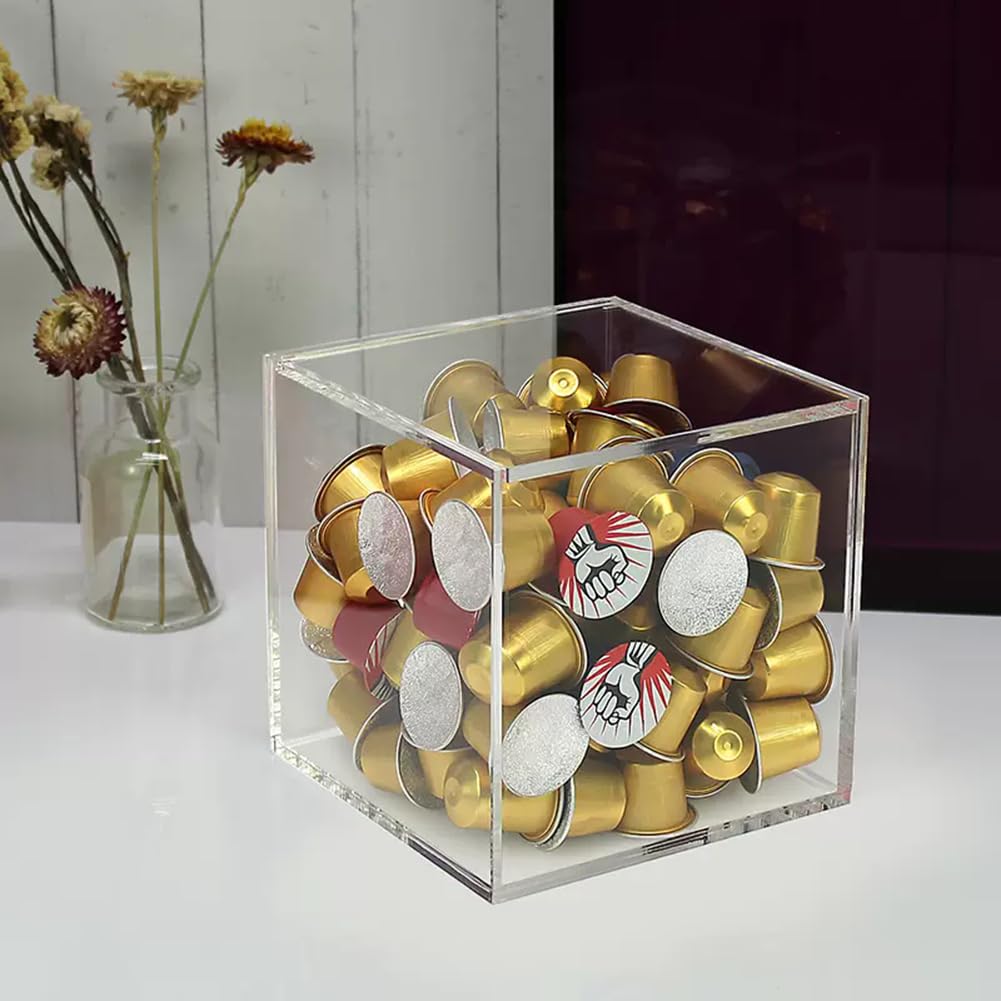 RAMIEYOO Plateau de rangement pour capsules de café, organiseur de tiroir compatible avec les capsules Nespresso Vertuo Vertuoline pour cuisine, maison, bureau (acrylique