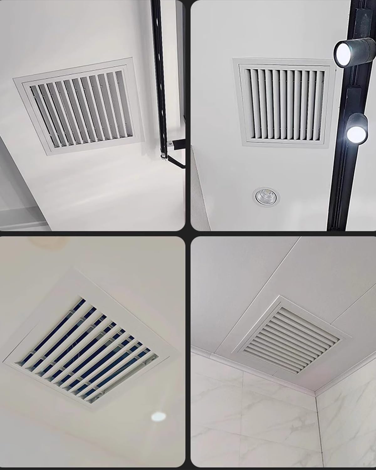 Pannello di Accesso ventilato 10x10 12x12 16x16 - Coperchio di ispezione a Filo per impianti Idraulici in soffitte e soffitti con filtri a griglia, Ideale per Manutenzione e Ventilazione (68