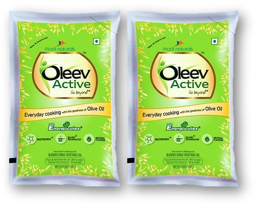 Kten Oleev Active Everyday Cooking with The Goodness of Olive Oil 1L (Pack of 2)