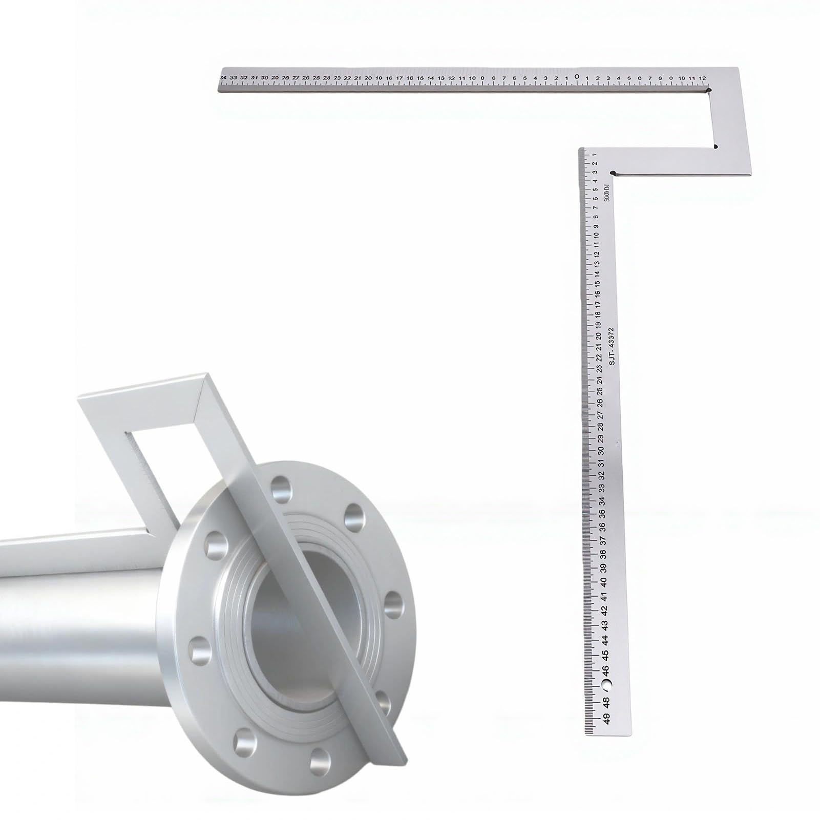 Naroote Flange Angle Square Pipefitter Gauge per Idraulica, Edilizia