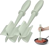 Vista 11 de 2 piezas de picadora de carne, molinillo de hamburguesa mejorado, picadora de carne premium resistente al calor para carne molida, herramienta