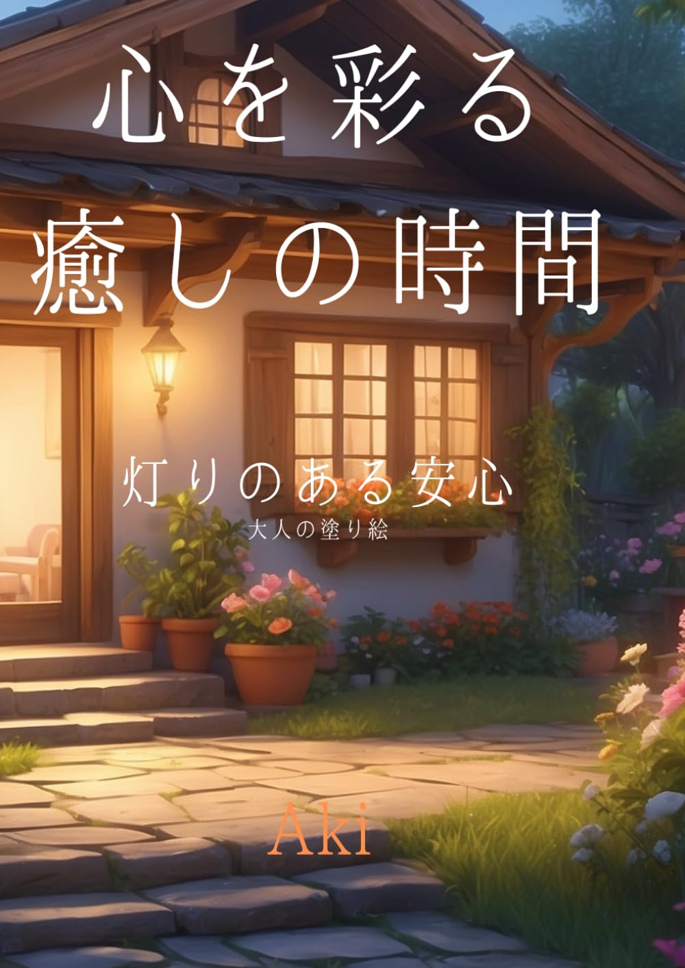 心を彩る癒しの時間: 灯りのある安心:大人の塗り絵 (Tranquil Lines)