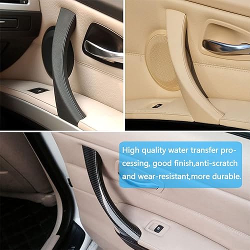 Miniatura 8 de Goodithy Manija de puerta para BMW Serie 3 E90E91E92E93 - Manija de puerta izquierda y derecha, repuesto para manija interior + cubierta exterior
