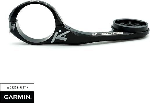 K-Edge Max XL (35.0mm) Bicycle Computer Mount, for Garmin, Black