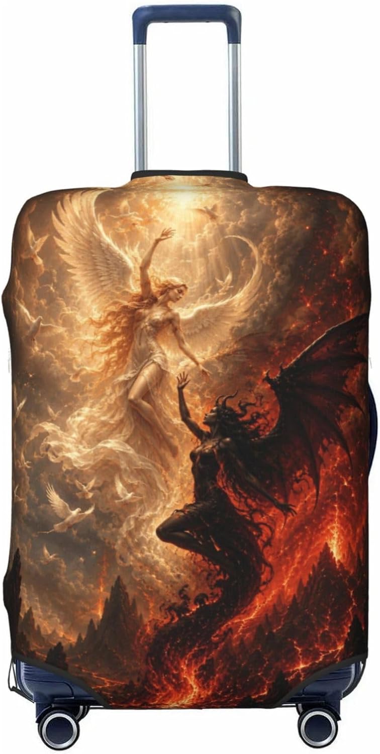 Travel Luggage Cover Protector Suitcase Cover Light Deep Wings