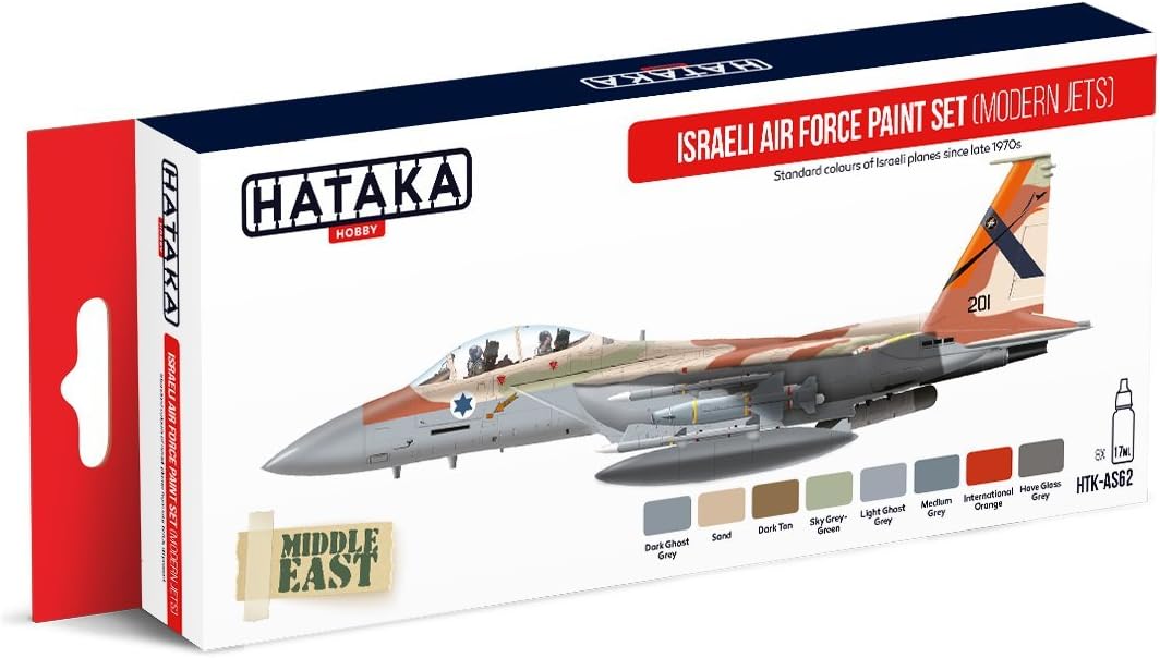 Hataka Israeli Air Force paint set (modern jets) # AS62