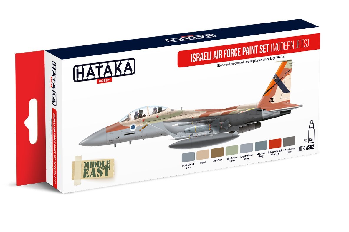 Hataka Israeli Air Force paint set (modern jets) # AS62