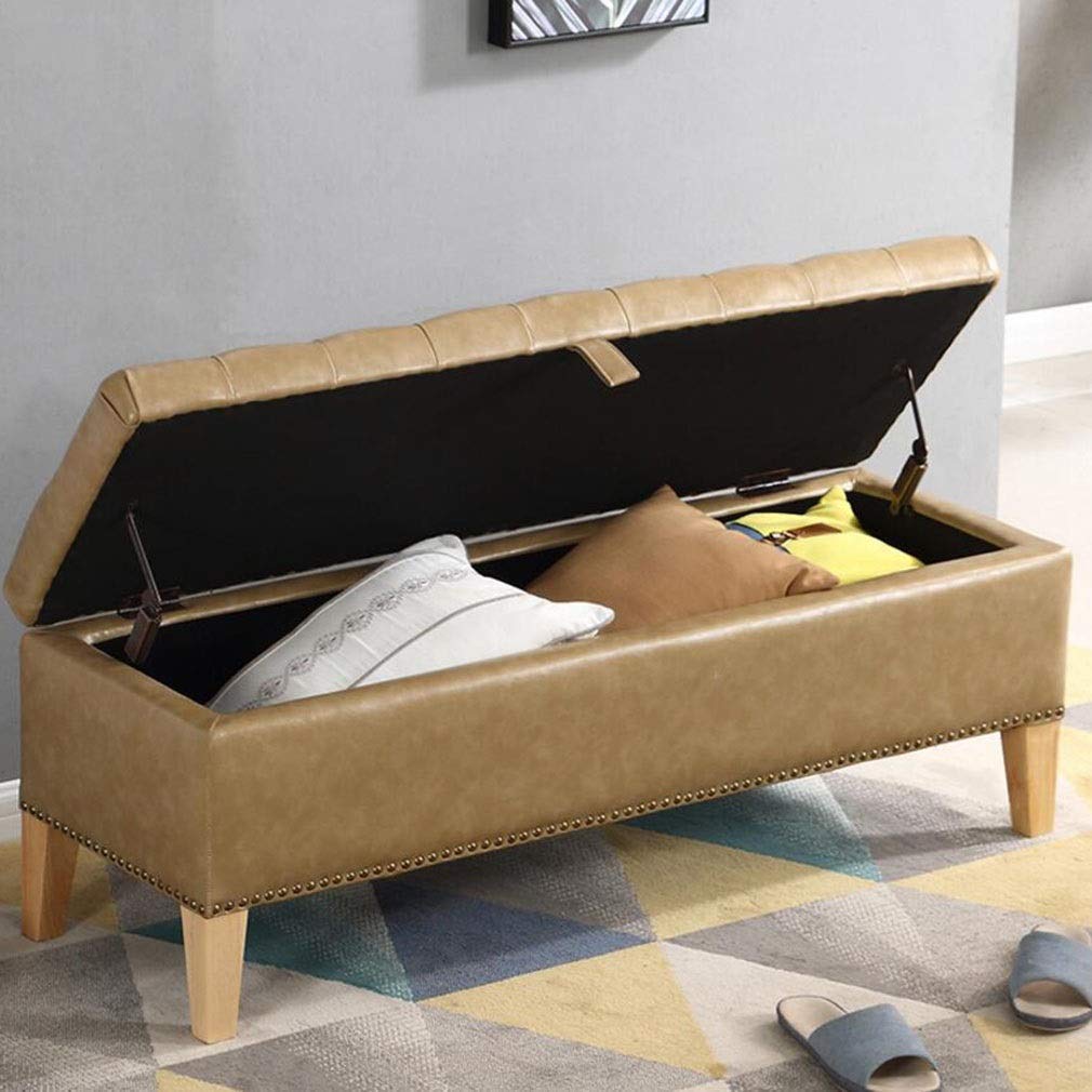 Tabouret d'extrémité de lit gzz 75cm pour chambre cocooning