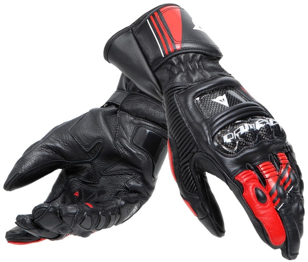 DAINESE Druid 4 Guanti Moto, nero/rosso/bianco, XL