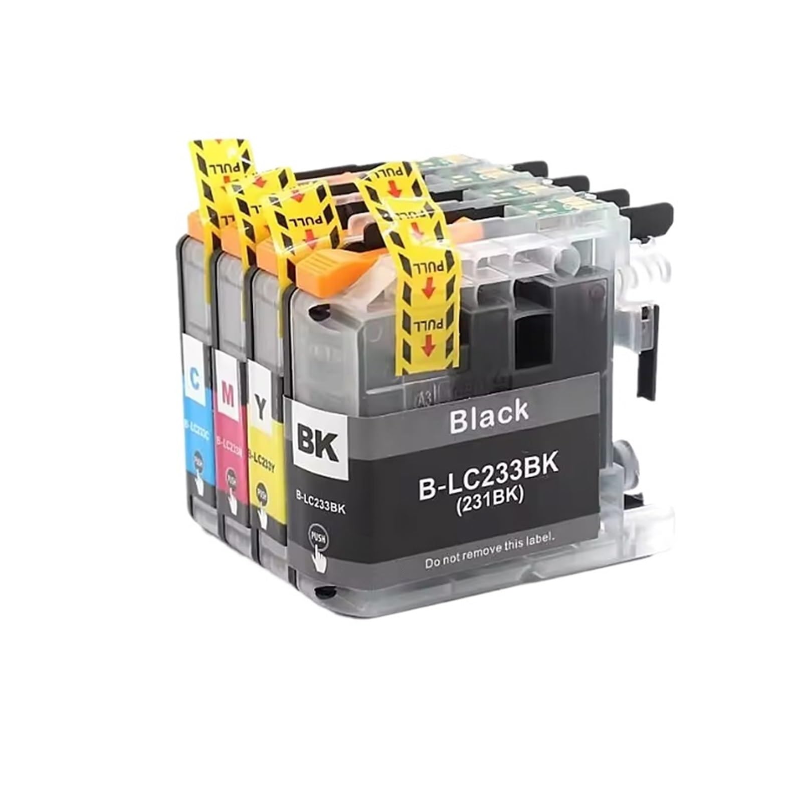 Cartuccia ink LC231 LC233, compatibile con Brother, DCP-J562DW | Cartucce nero ciano magenta giallo con inchiostro dye per documenti e stampa a colori(2 SET)