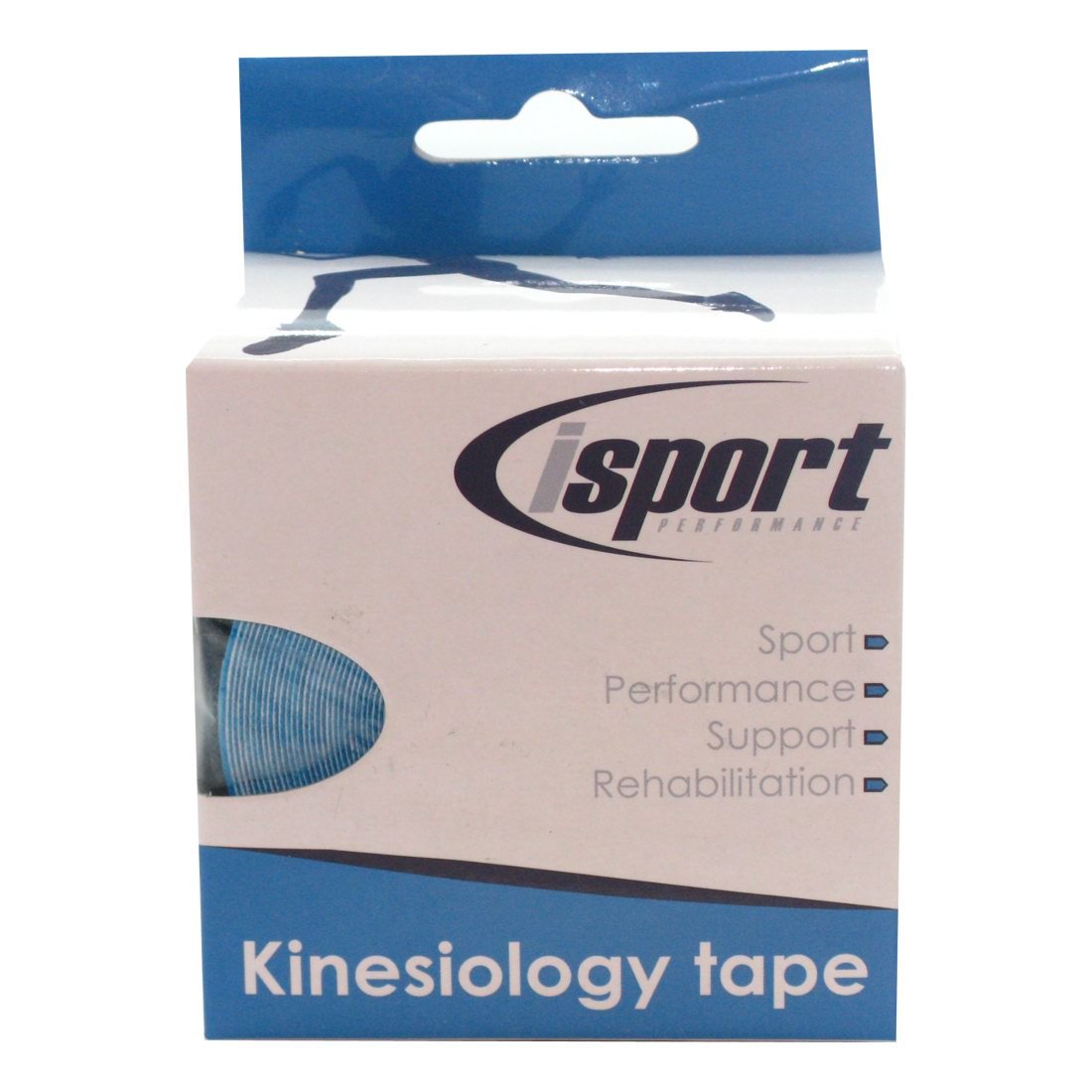Kinesiology Tape, Blue, 5cm x 5m Roll - for Sports Injuries - Physiotherapeutic Activities