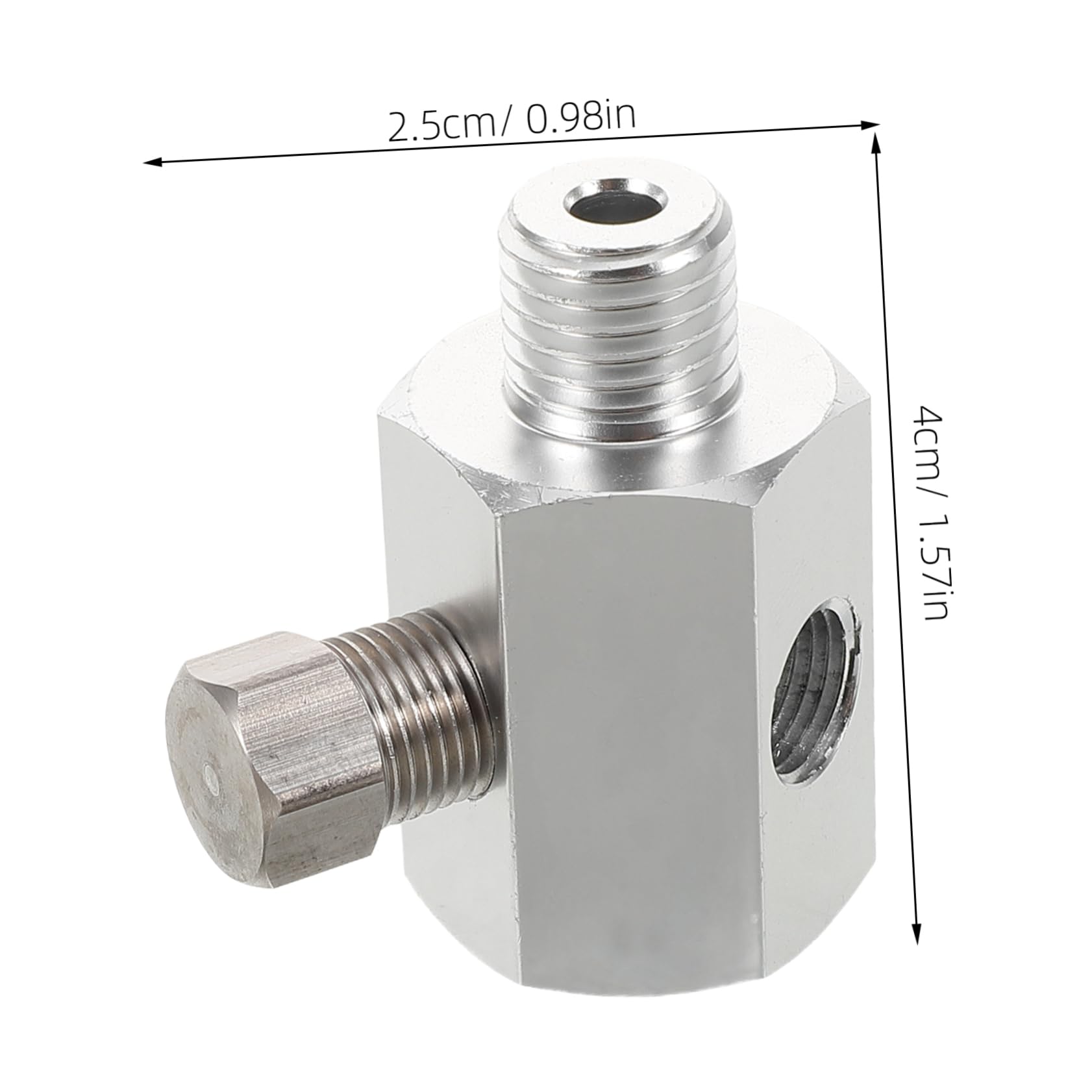 PRETYZOOM Replacement Oil Pressure Connectors Aluminum Alloy Tee Fitting for Adapters