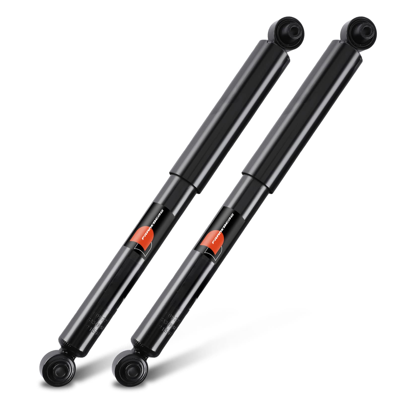 Frankberg 2x Amortisseur à gaz Arrière Gauche Droite 575mm Pression de gaz Compatible avec Doblo Fourgon 263 Doblo Remorque 263 Remplacer# 51819223, 51815192