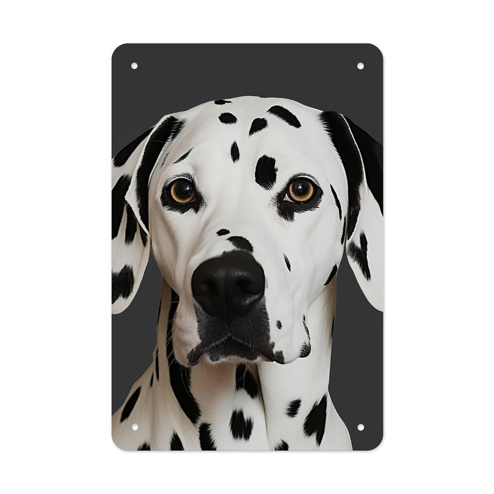 QMNLKH Dalmatian Plaques for Wall Decor, Personalized Metal Tin Sign for Home, Multifunctional Poster for Office, Fashion Painting for Hallway, Wall Art Pictures, 7.9x11.8Inch