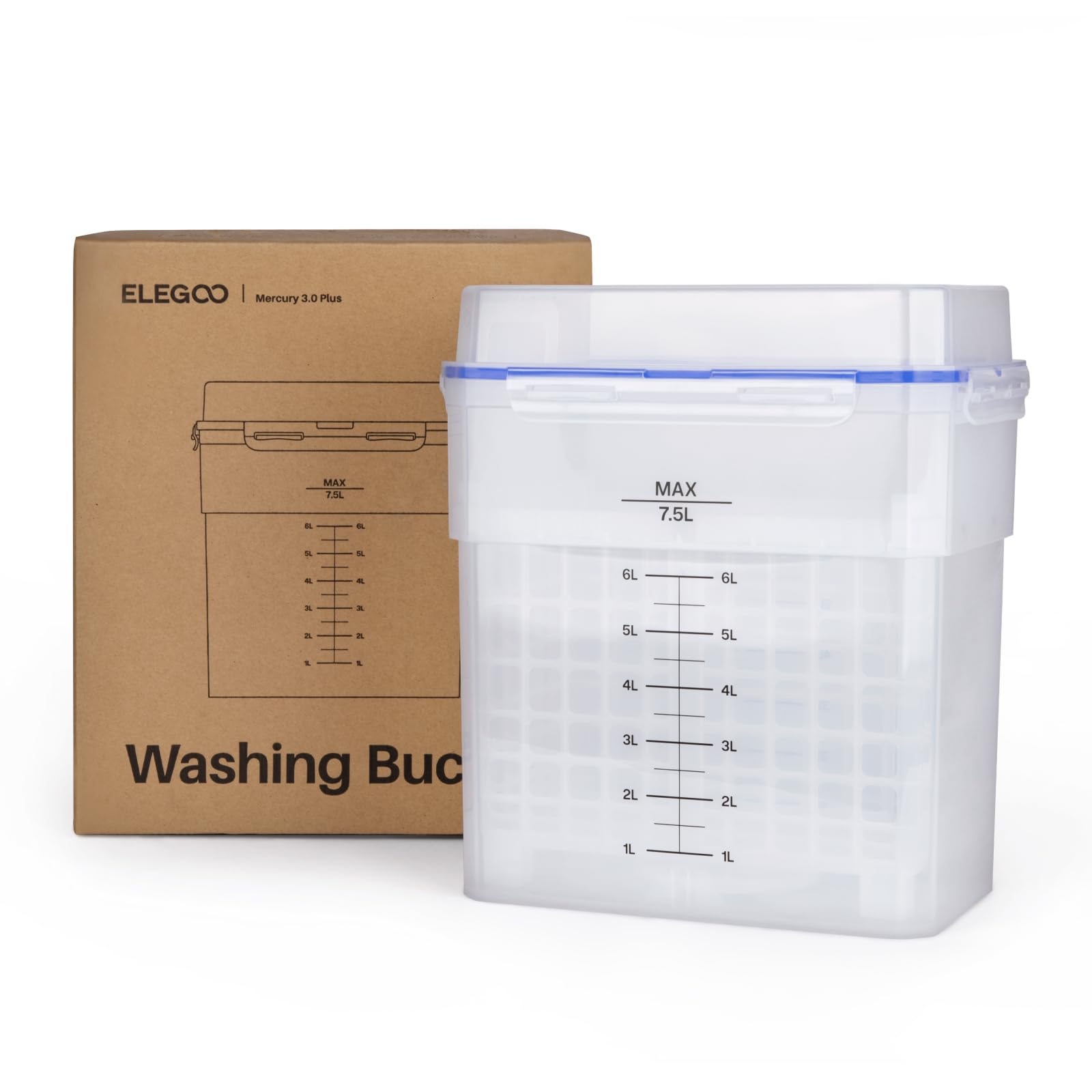 ELEGOO Waschbehälter für Mercury Plus 3.0 Wash and Cure Station Großer Behälter mit 7,5 L Kapazität