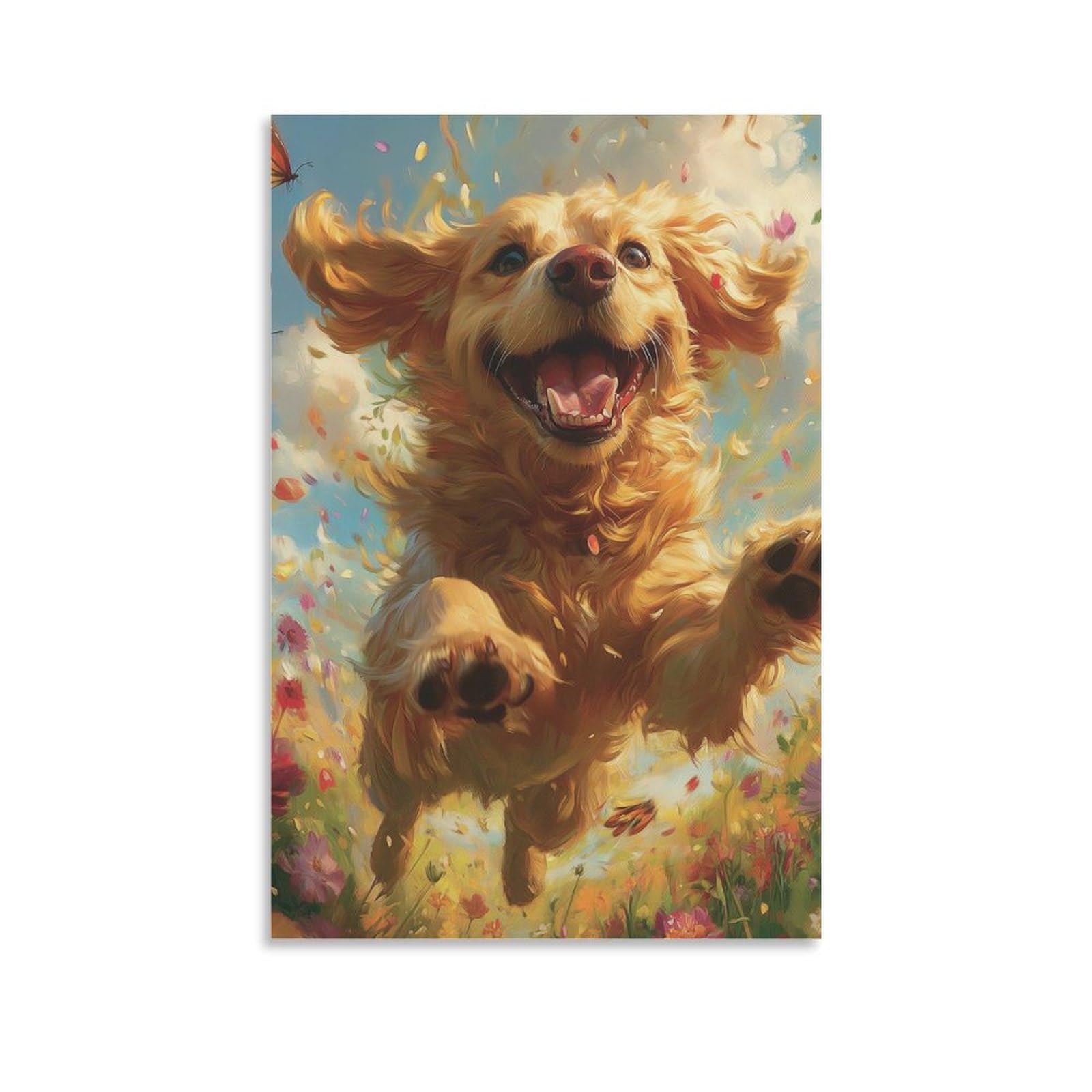 Tableau Labrador Retriever 50x75cm décoration murale salon - 6