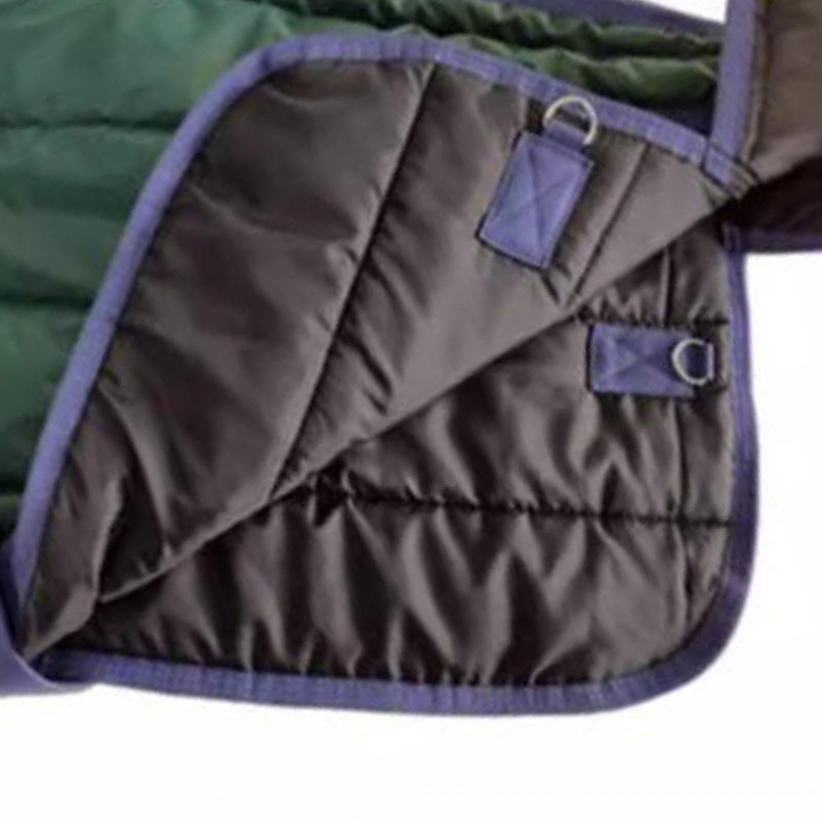 Manta para Caballo de Invierno Resistente Al Agua Y Al Viento Relleno Térmico Y Forro de Poliéster Especialmente Diseñada para Caballos Pequeños Uso E