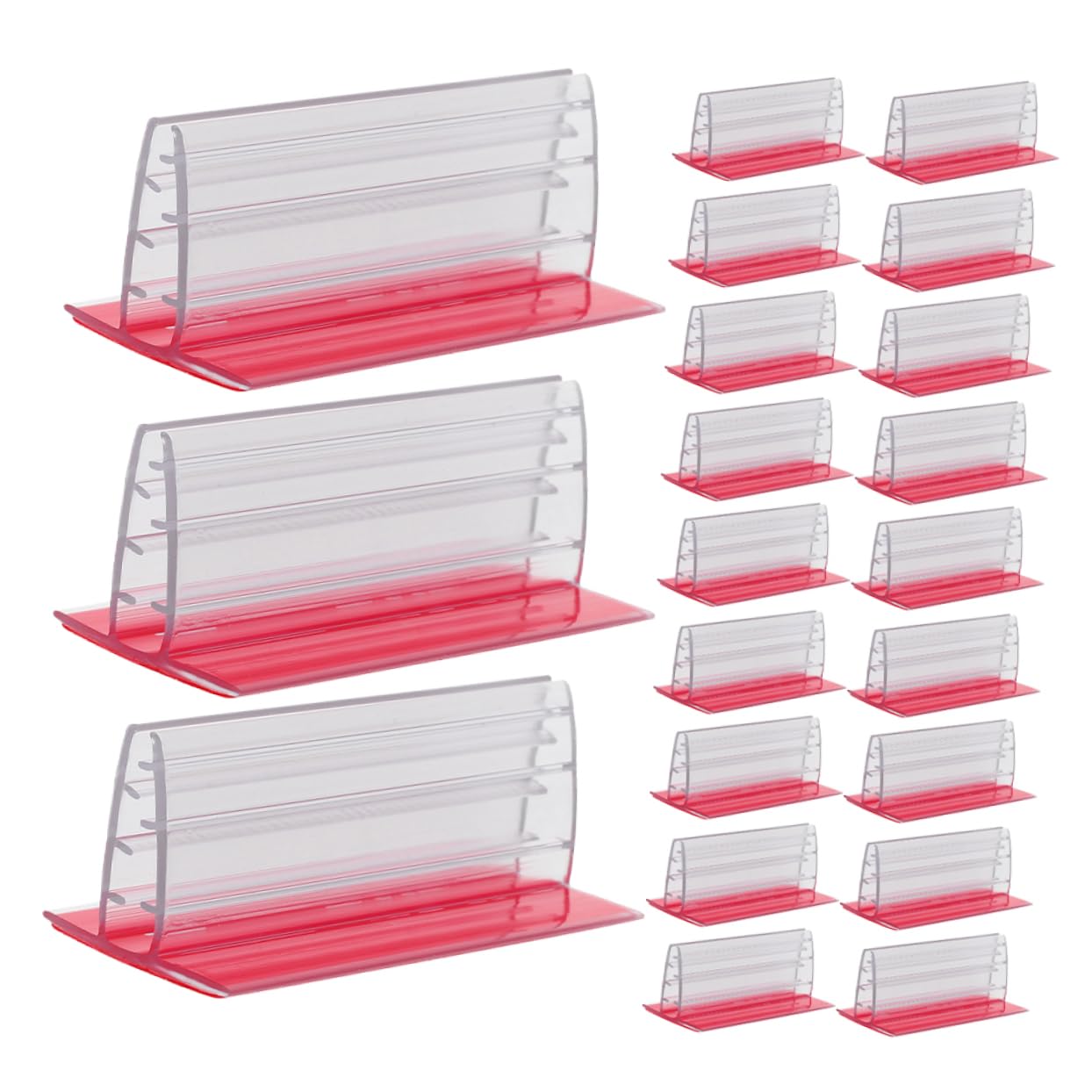 Porta Etichette da Tavolo Mini in Pvc 30 Pezzi per Ufficio