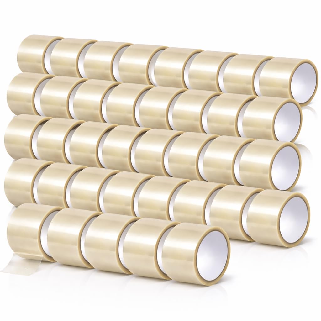 Bayli 72 Rollen Transparentes Paketklebeband 48mm x 66m – Profi Verpackungsband für Lager & Logistik