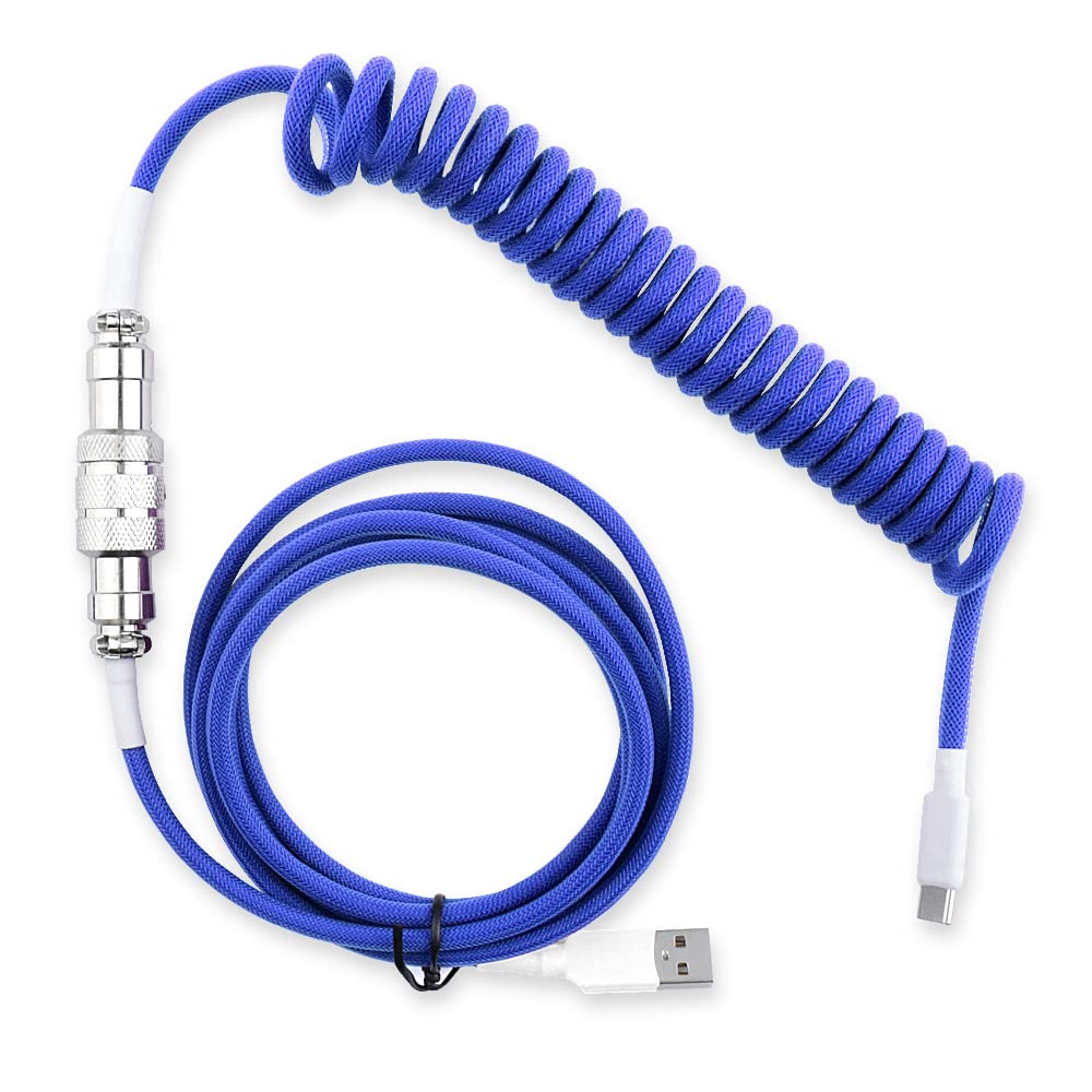 Amazon.com: HUYUN Custom Coiled Aviator USB-C Double Sleeved Cable