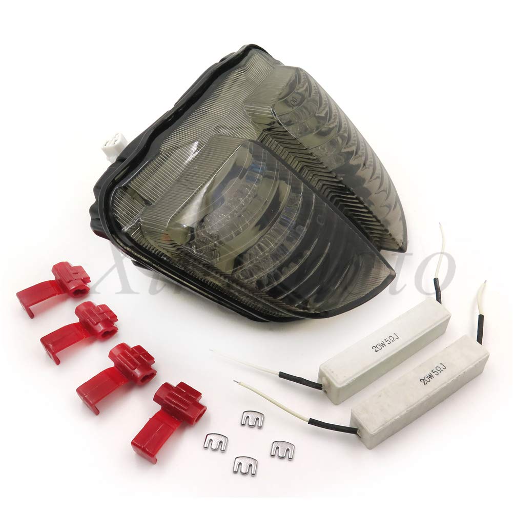 Luz trasera de freno compatible con 2006 2007 Compatible con Suzuki GSXR 600 GSX-R600 750 GSX-R750 Ahumado
