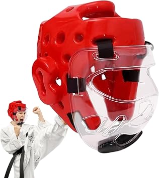Boxing Headgear - Boxing Head Guard | MMA Head Protection, Boxing Headgear Helmet with Adjustable Straps | Lightweight Box Training Equipment for Martial Arts Sparring Muay Thai Karate
