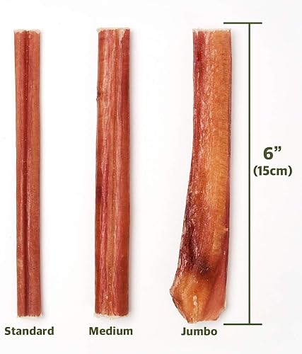 Miniatura 5 de AWARDOG Palitos de carne 100 % naturales de 6 pulgadas grosor estándar (carne de res, 6 pulgadas estándar de palitos de carne de res, 6 pulgadas)