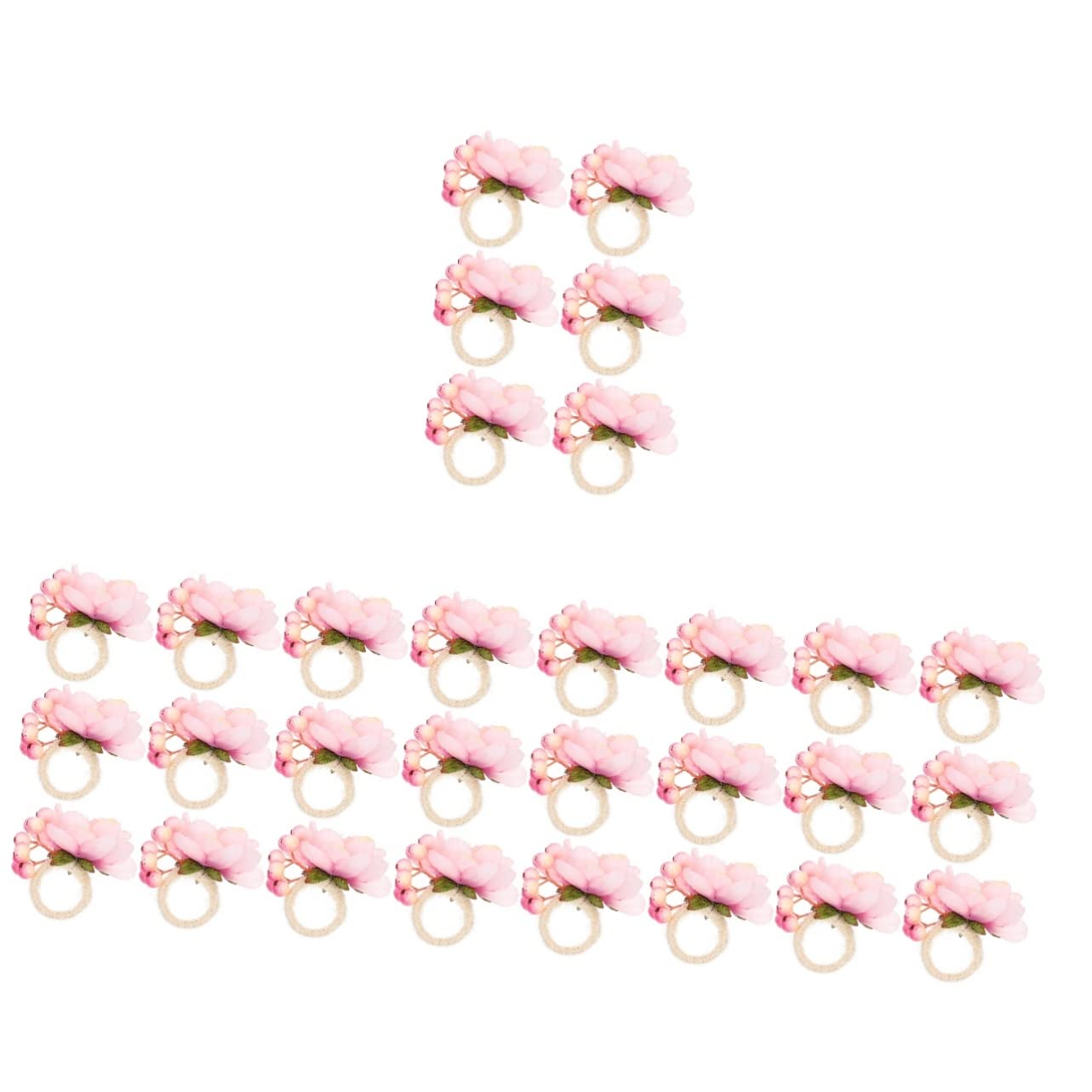 FOMIYES Lot De 5 Porte-Serviettes Décoratifs en Forme De Fleur Faciles À Nettoyer pour La Décoration De La Maison Ou du Restaurant 6 Pièces X 5