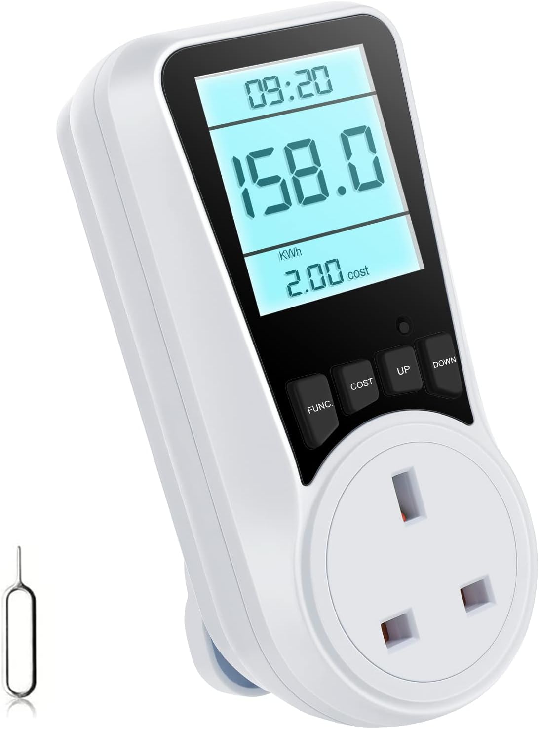Energy Monitor Plug, Electricity Usage Monitor with 7 Monitoring Modes