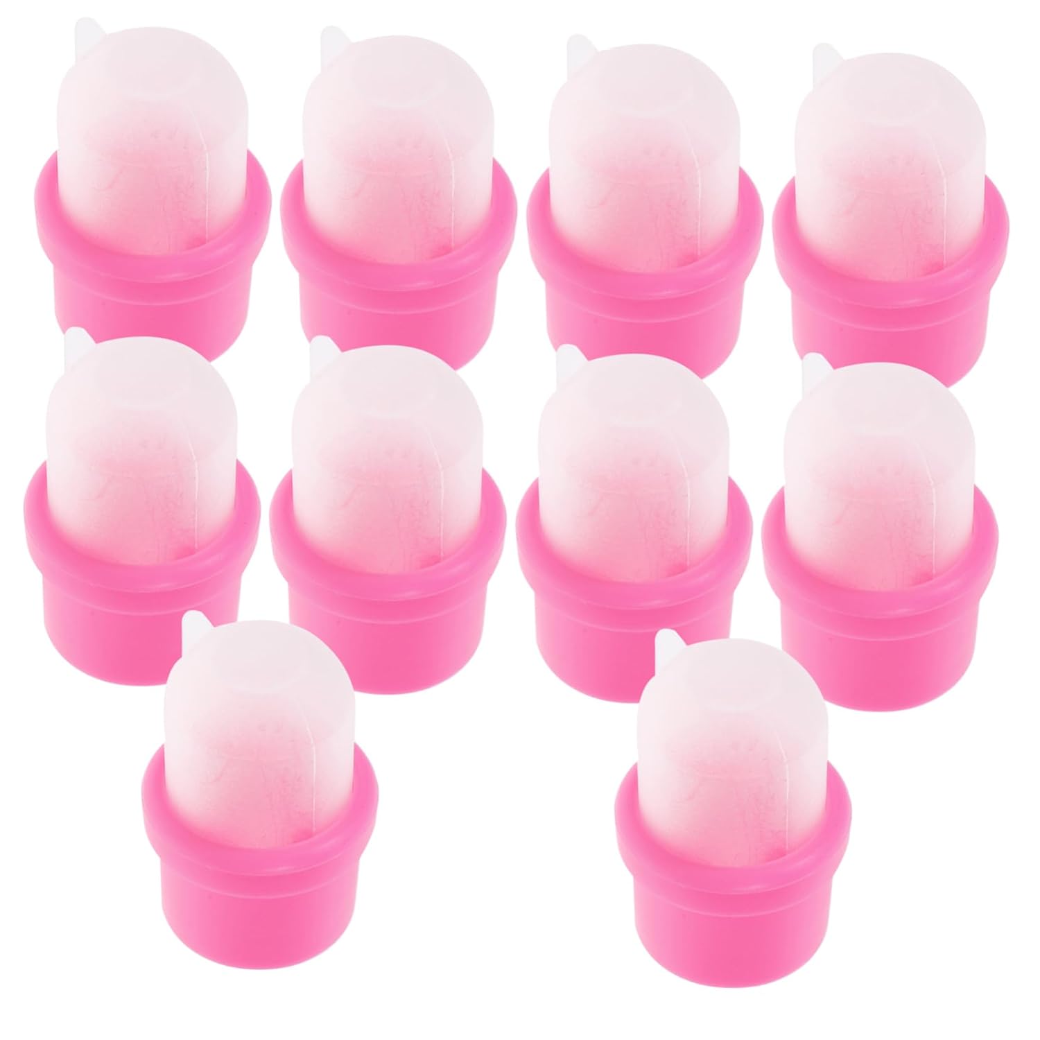 20pcs Silicone Nail Art Soak Off Caps for Natural Nail Polish Removal Reusable Gel Polish Remover Tool for Manicure for Home and Salon Use
