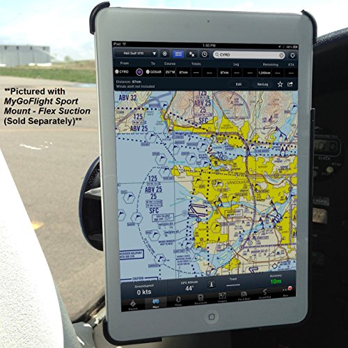 MYGOFLIGHT iPad Air 1 iPad Air 2 iPad Air 3 iPad Pro 9.7” iPad 9.7” Polycarbonate Pilot Kneeboard and Mountable Everyday Case Compatible with MGF Yoke and Suction Cup Sport Mounts and Sport Adapters
