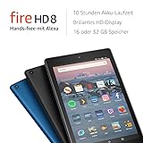 Fire HD 8-Tablet, 16 GB, Blau, Mit Werbung (vorherige Generation – 8.)