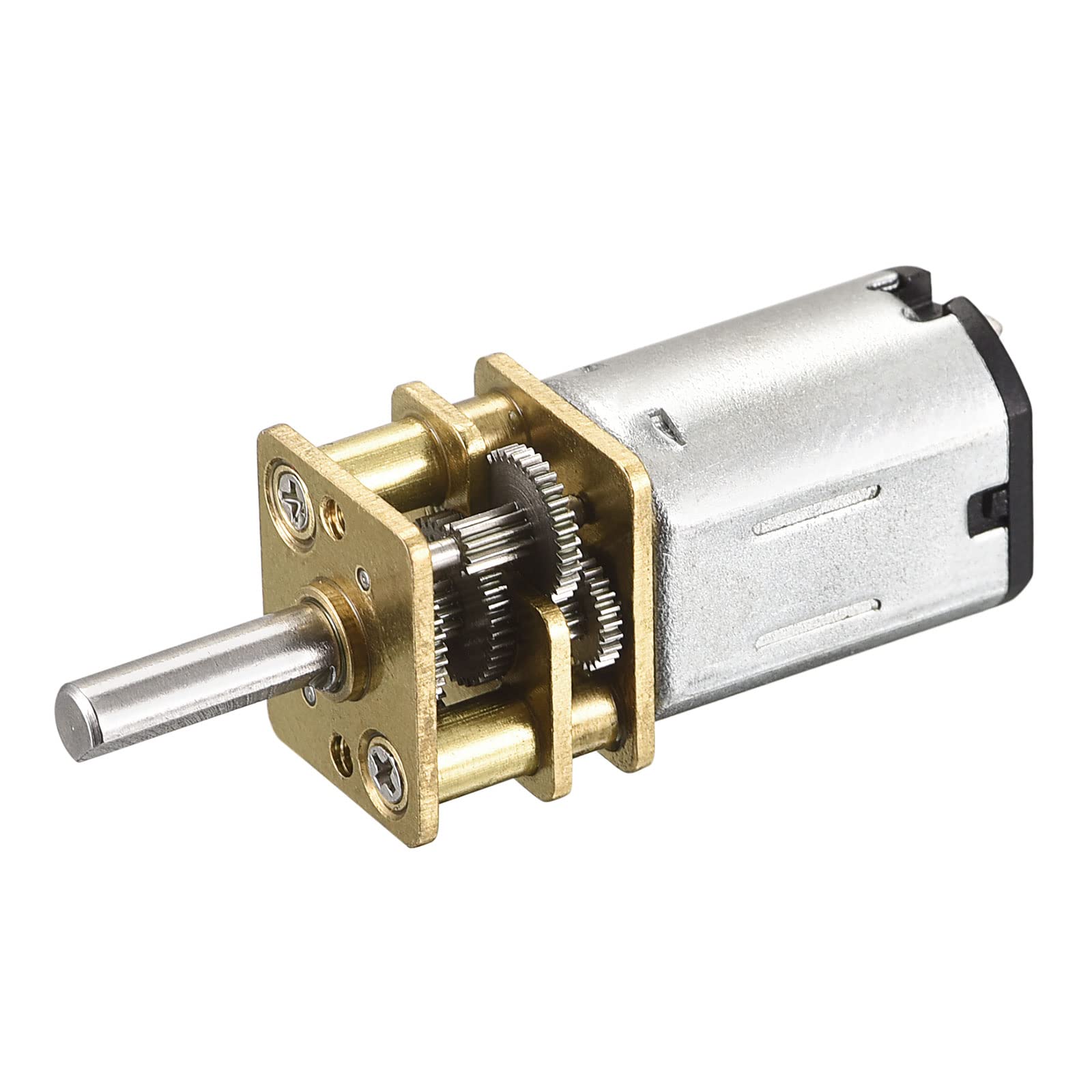 sourcing map Micro Speed Reduction Gear Motor, DC 6V 70RPM with Full Metal Gearbox for DIY RC Aircraft, Model Car