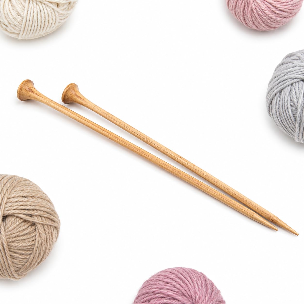 Handcrafted Beech Wood Knitting Needles Set | 4.50 MM | Smooth Lightweight Wooden Knitting Pins for Beginners & Professionals | Comfortable Ergonomic Craft Needles for Wool, Yarn & DIY Knitting-image-29