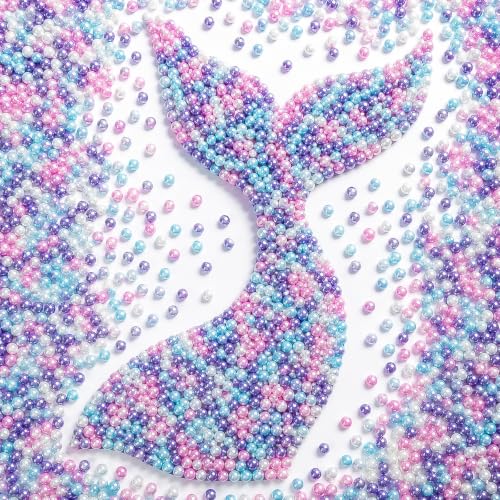 Image of Mermaid Nonpareils Sprinkles,Edible Blue Purple Pink Sprinkle for Cake