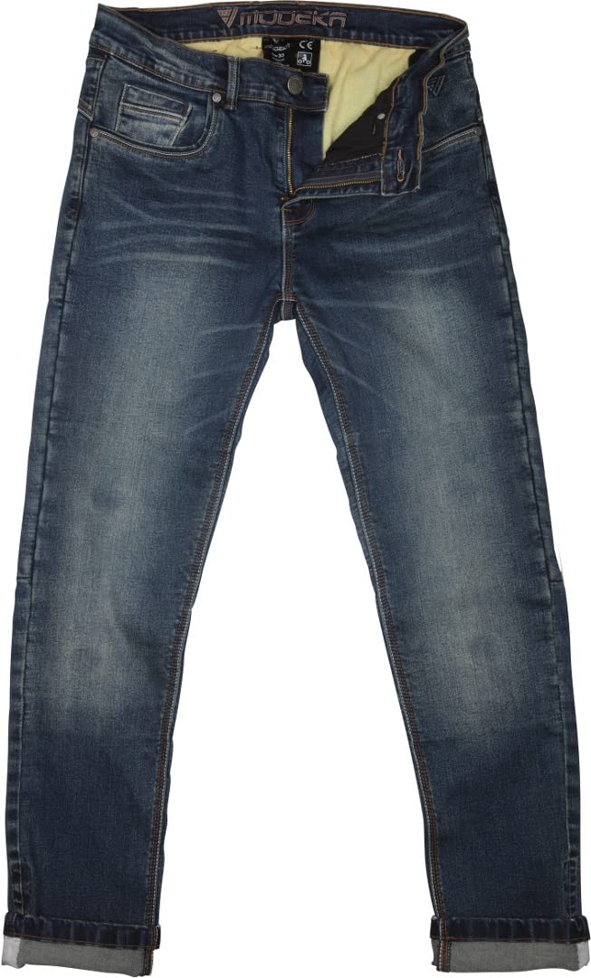 Modeka Glenn Slim Denim Aramid SAS-TEC SC-1/KA Protektor, W33/L30 cali
