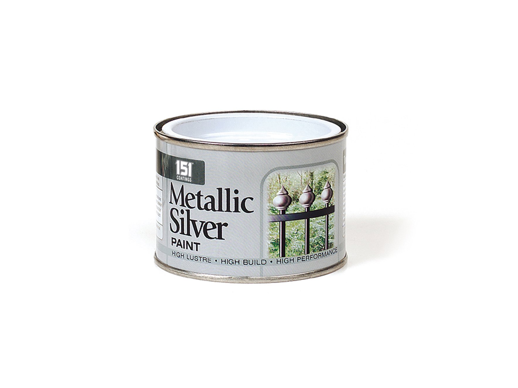 4 x 151 Metallic Silver Paint Paint Gloss Car Home Metal Wood Brick