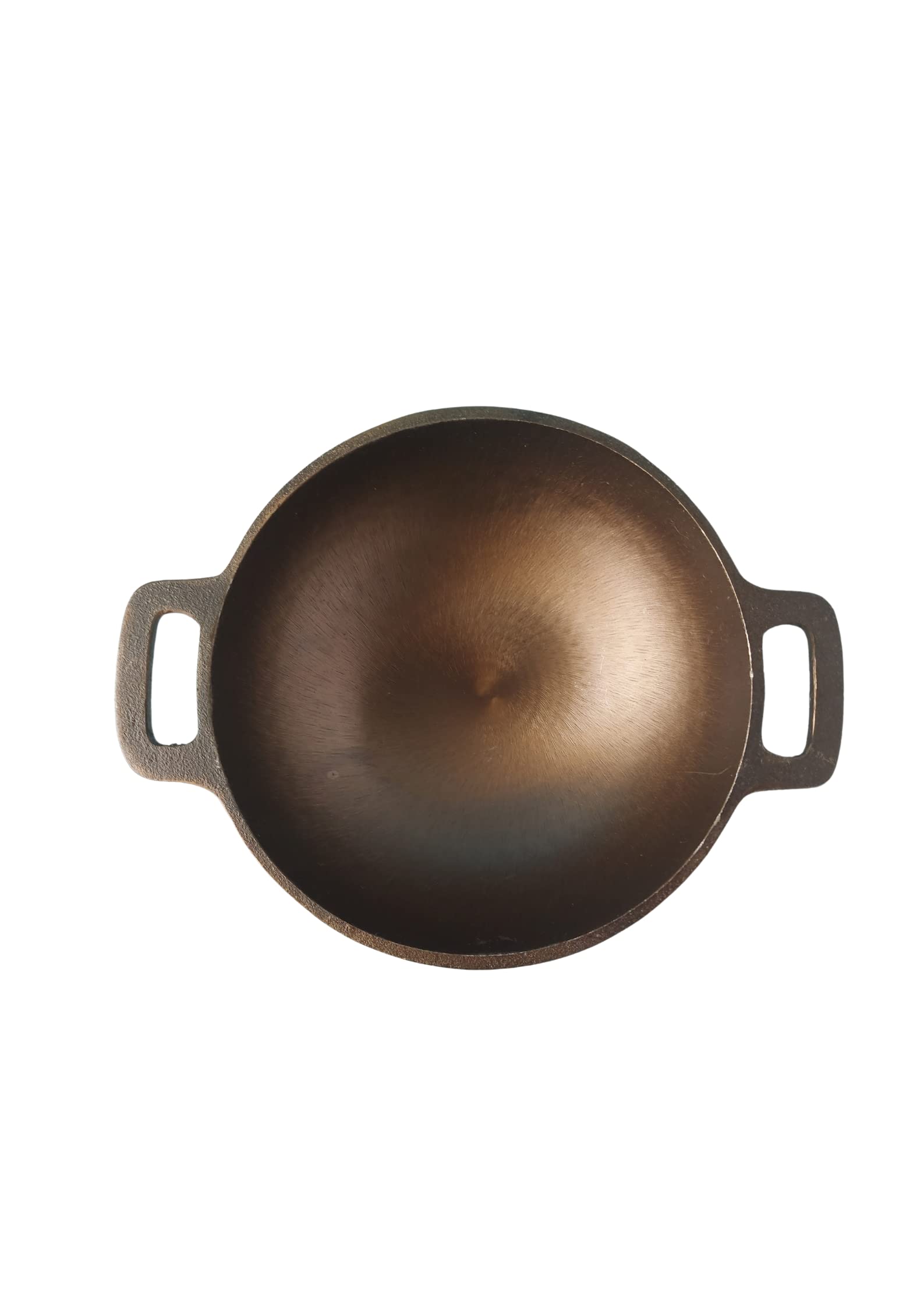 Buy GREAT INDIAN KITCHEN Cast Iron Smooth Kadai Pan Deep Fry Iron