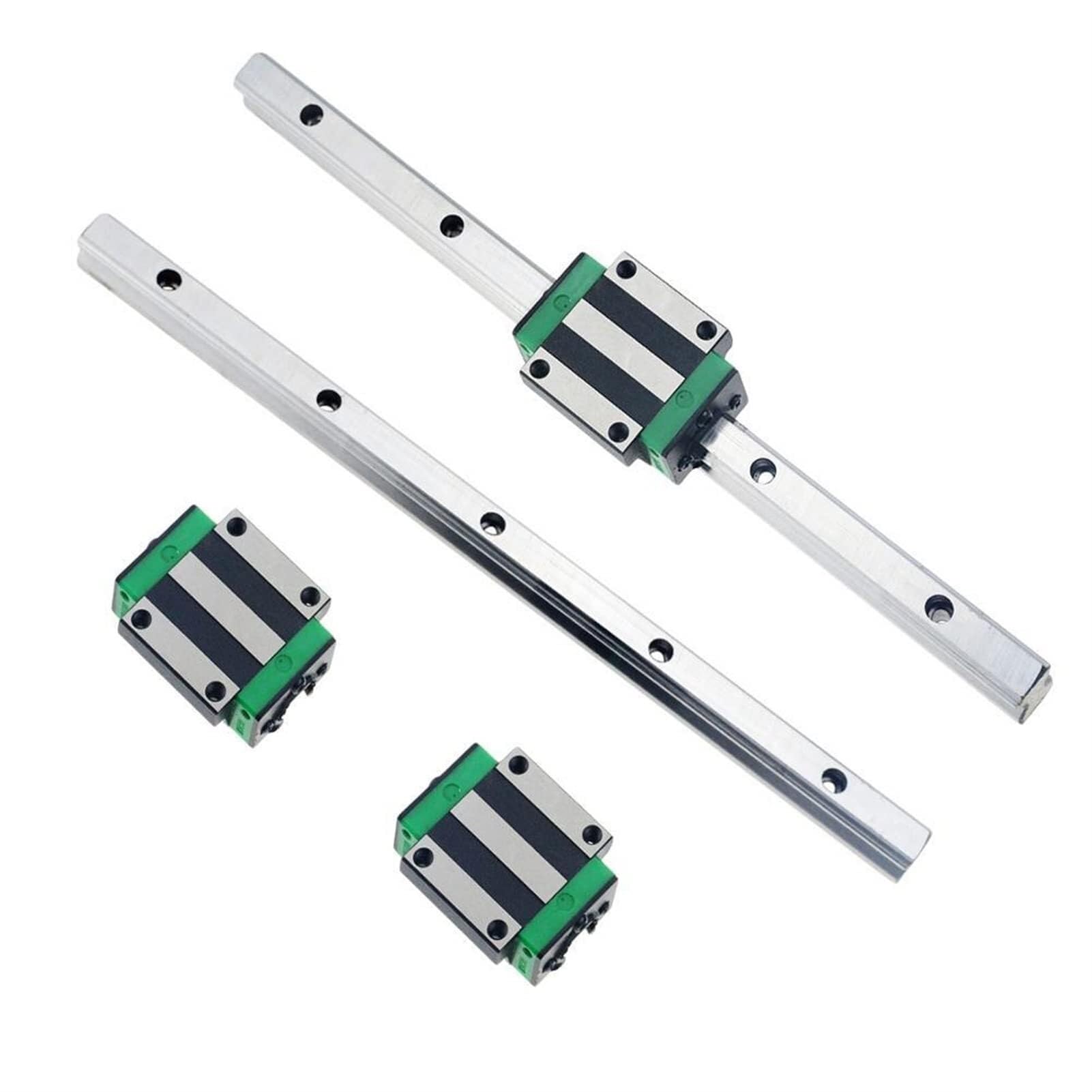Kugellager, 2 Stück HGR20 quadratische Linearführungsschiene + 4 HGH20CA Gleitblock, geeignet for CNC-Maschinen und DIY-Projekte(2RAIL 4X HGH20CA-ONLY 4PC BLOCK)