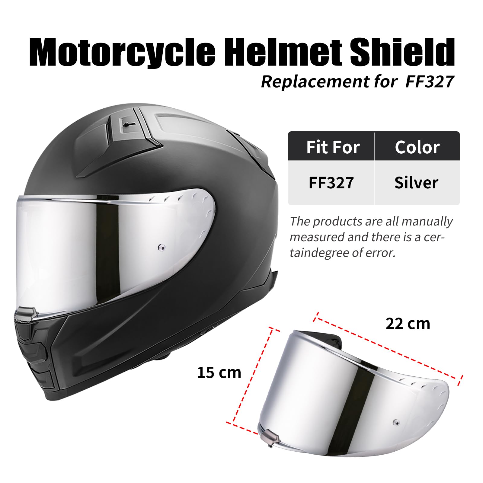 Visière de Casque pour FF327 Challenger Visiere Casque Moto | Visière de Casque de Moto,Accessoires pour Le Casque intégral