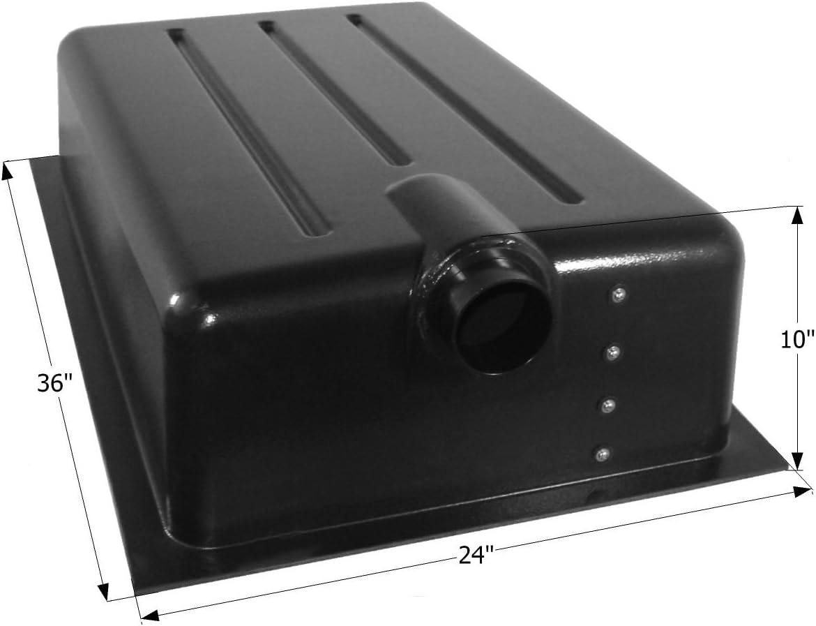 ICON Holding Tank Center End Drain HT159ED, w/ 3 in Spigot & 4 Level Sensors