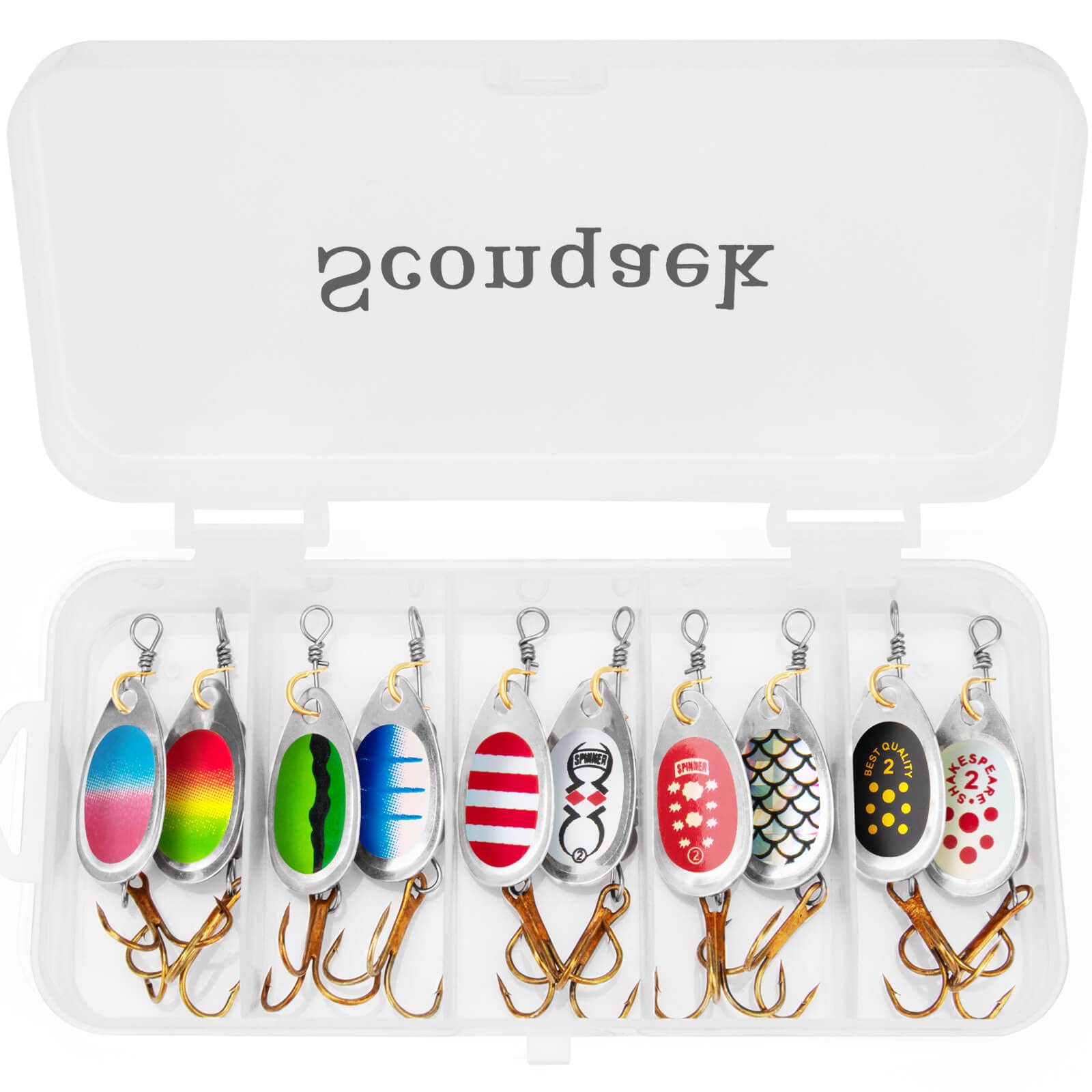 Buy Sconqaek Spinner Baits Set, Bass Fishing Lures for Freshwater