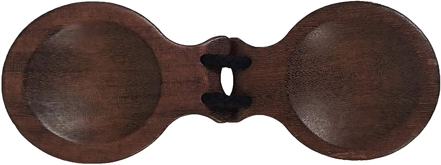 Castañuela Española de Madera Caoba Especial nº6 Qbano de percusión para baile flamenco
