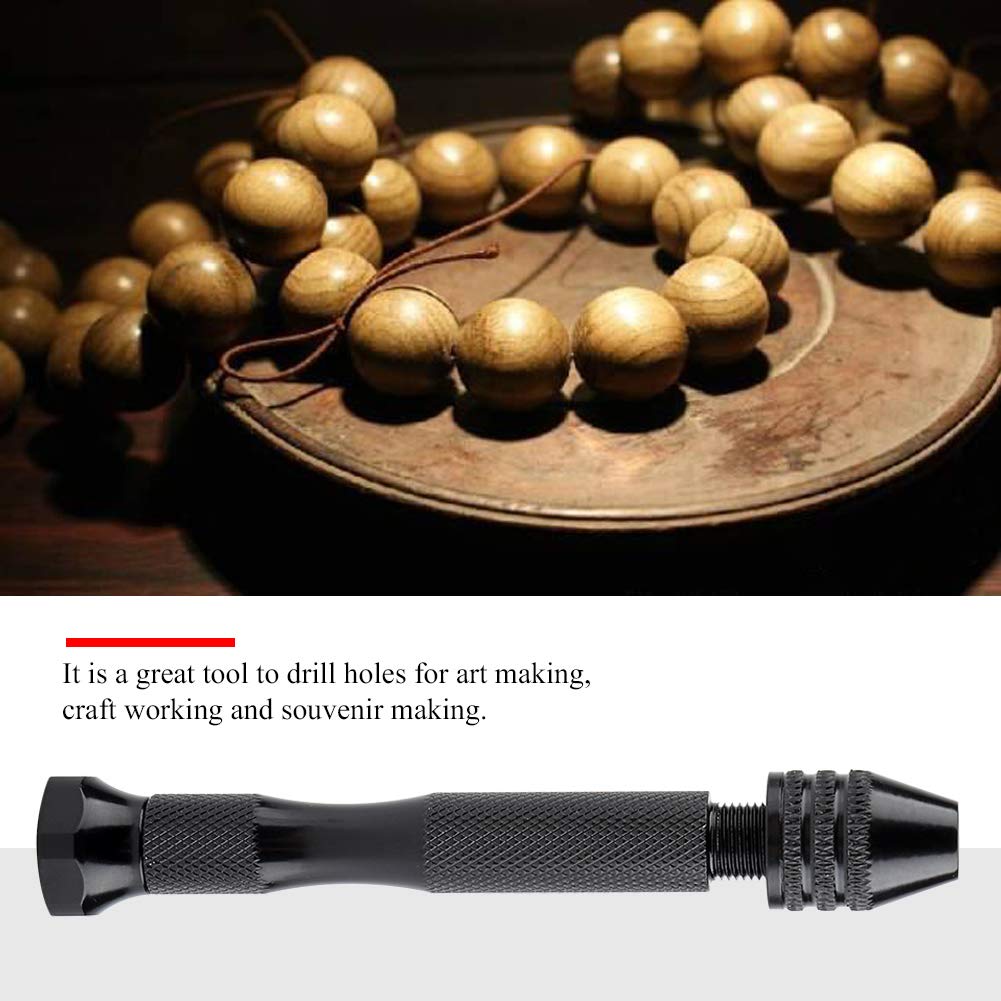 Ensemble De Forets Manuels Avec 10 Mini Forets Hélicoïdaux Pour Le Travail Manuel Du Bois, Le Bricolage, L'assemblage De Bijoux, Le Modélisme