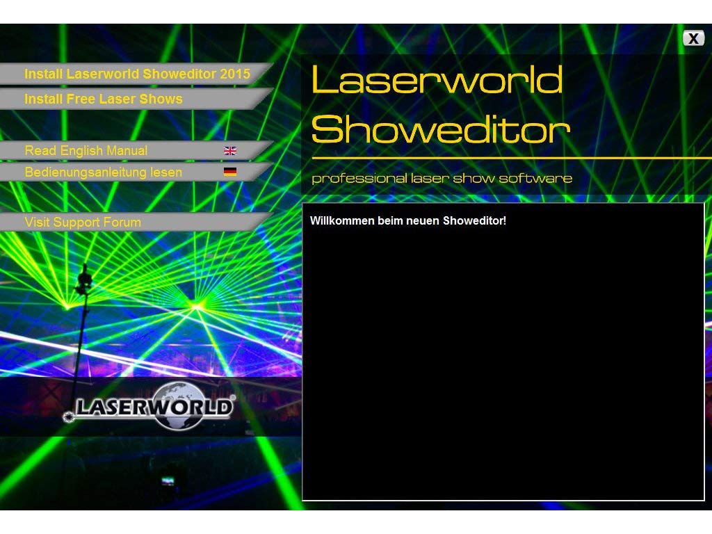 Laserworld ShowNET ILDA/DMX Interface réseau avec Logiciel Showeditor Lasershow