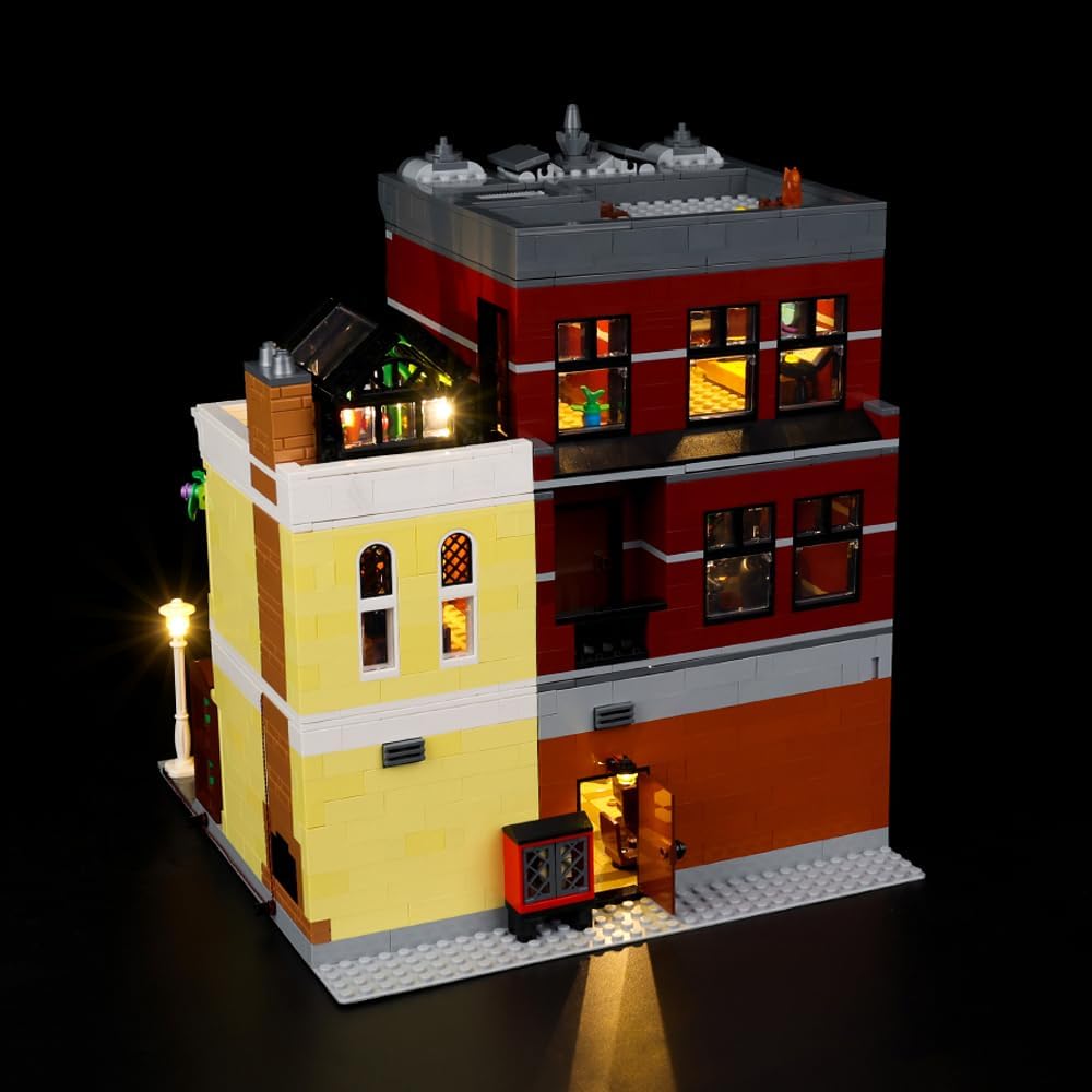 Kyglaring LED Lighting Kit for Lego Icons Jazz Club 10312 Building Set (No Model) - Lights Set Compatible with Lego 10312 Set - Without Building Set(Remote Version)